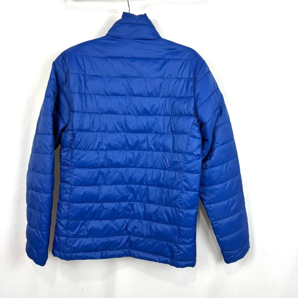 St Johns Bay Puffer Jacket Blue Mens Sz S Lightweight Water Resistant Outdoorsy